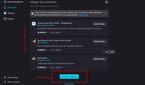 Screenshot showing where to install additional extensions in Firefox.