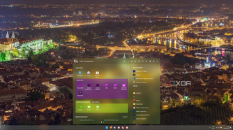 Screenshot of Start11 Start menu with two groups with different background colors and tinted icons
