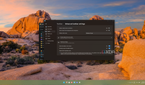 Screenshot of a Windows 11 desktop with a an enhanced Start11 taskbar with rounded corners and resized to be taller