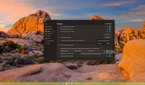 Screenshot of a Windows 11 desktop with a customized taskbar with rounded corners and the Start11 settings window open with transparency settings set to 63%