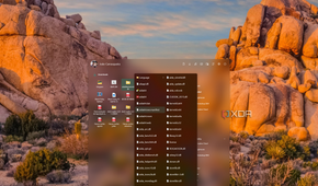 Screenshot of a Start11 Start menu with a folder menu open