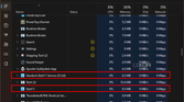 Screenshot of processes view in Task Manager with the Start11 processes highlighted