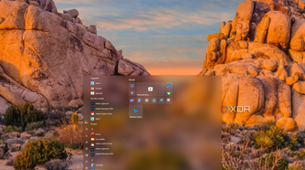 Screenshot of the Start11 Start menu in Windows 10 style