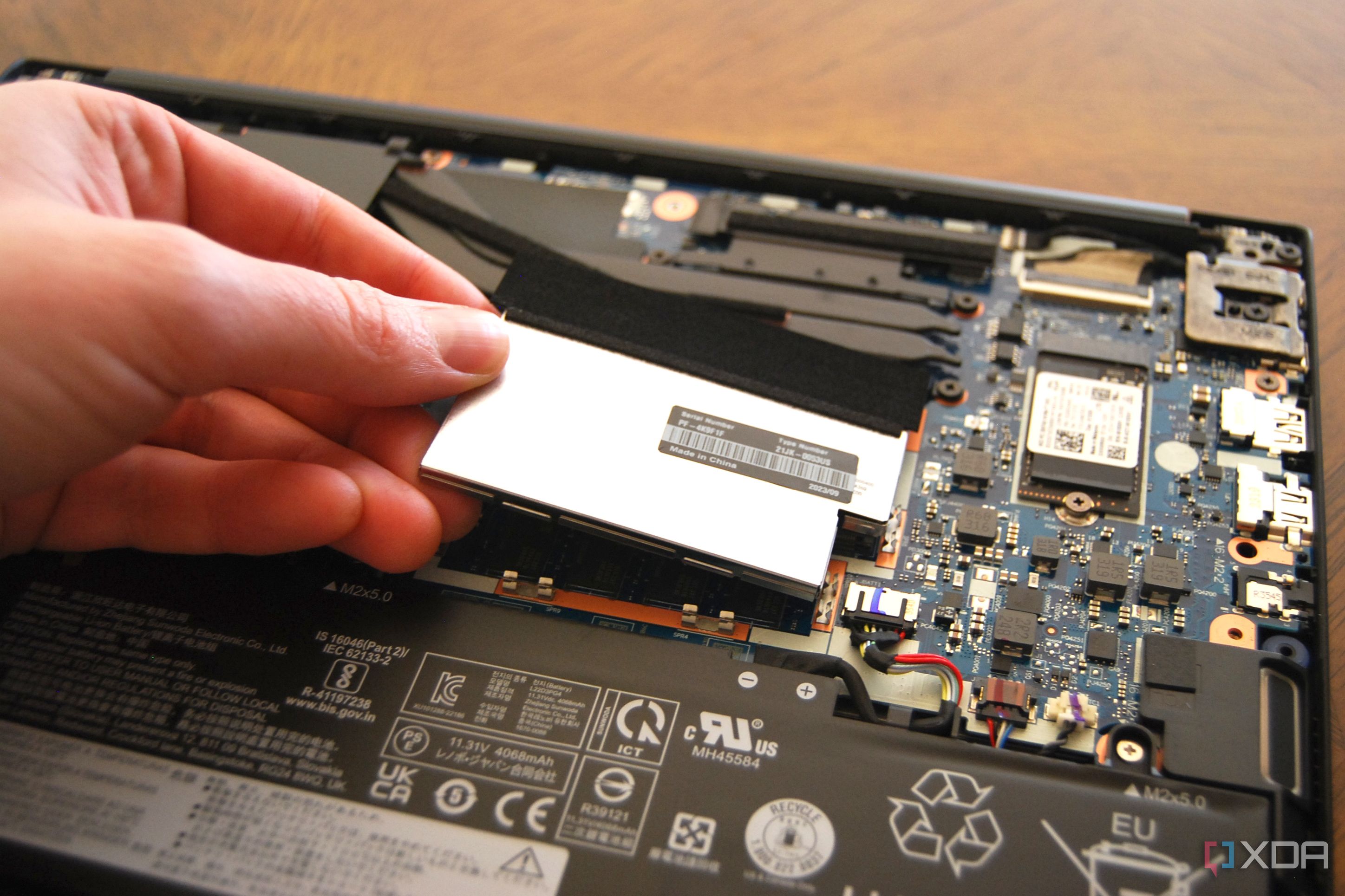 Remove the memory's aluminum heat shield