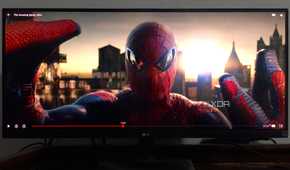 watching netflix on an ultrawide monitor playing the amazing spiderman