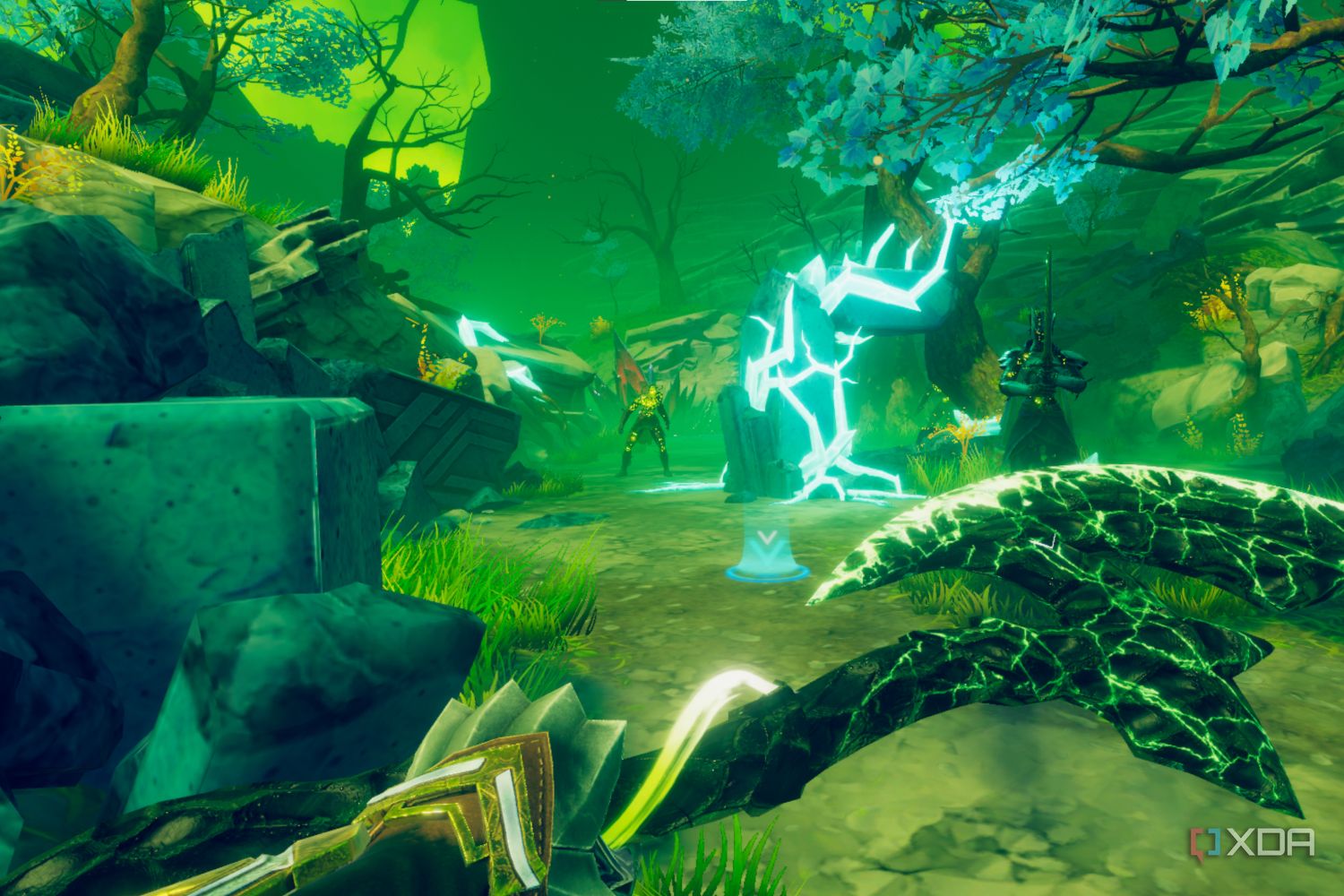 A screenshot of Oculus Quest 2 running Until You Fall