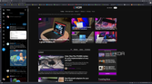 Screenshot of Vivaldi displaying the XDA homepage with an X feed displayed on the sidebar