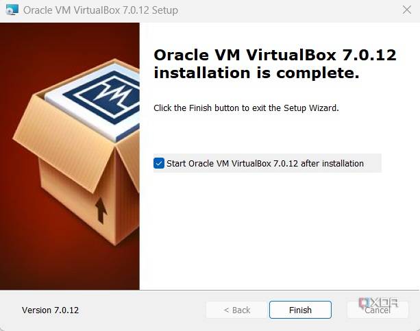 Finish installation of VirtualBox on Windows 11