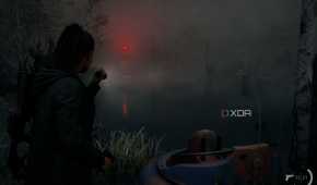A screenshot showing volumetric fog in a scene in Alan Wake 2.