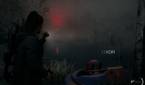 A screenshot showing volumetric fog in a scene in Alan Wake 2.