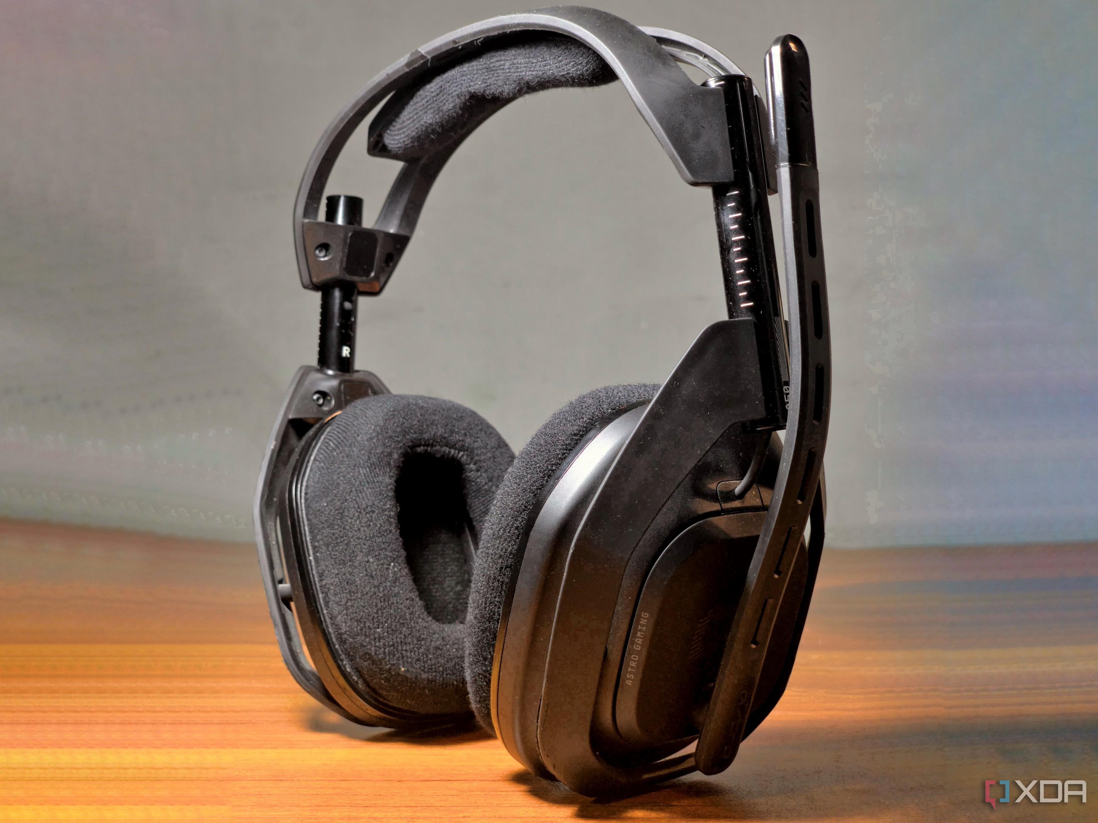 astro a50 standing on a table