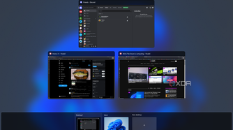 Screenshot of the Task View interface in Windows 11