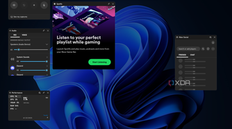 Screenshot of the Game Bar UI on a Windows 11 desktop