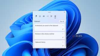The clipboard history window on Windows 11.