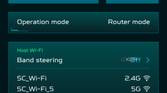 Acer Predator Connect W6 Wi-fi 6E router Android app home page