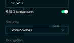 Acer Predator Connect W6 Wi-fi 6E router Android app Primary host Wi-Fi settings.