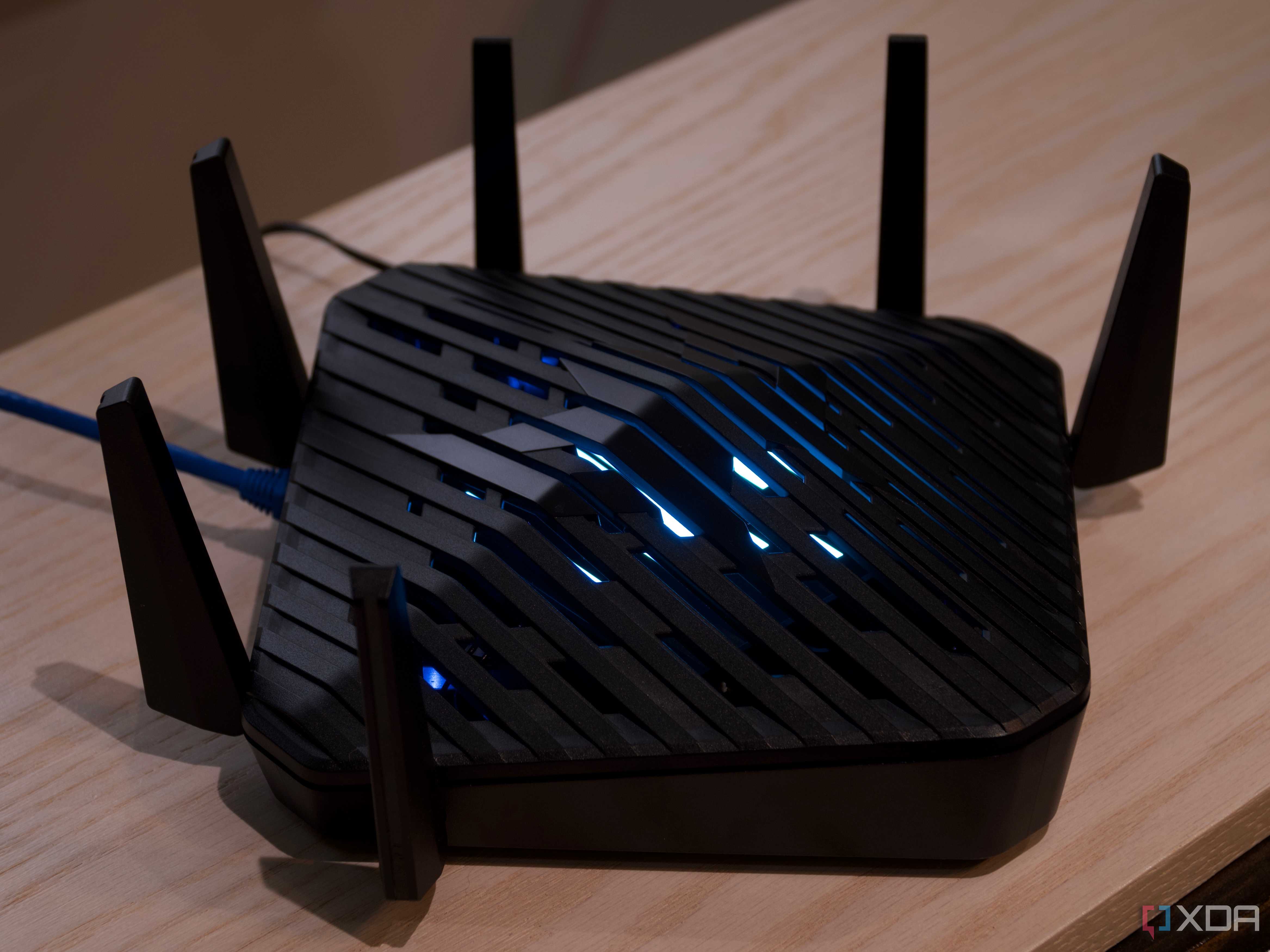 Acer Predator Connect W6 with lights on