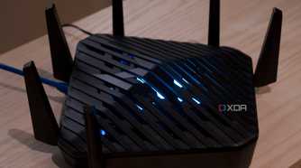 Acer Predator Connect W6 with lights on