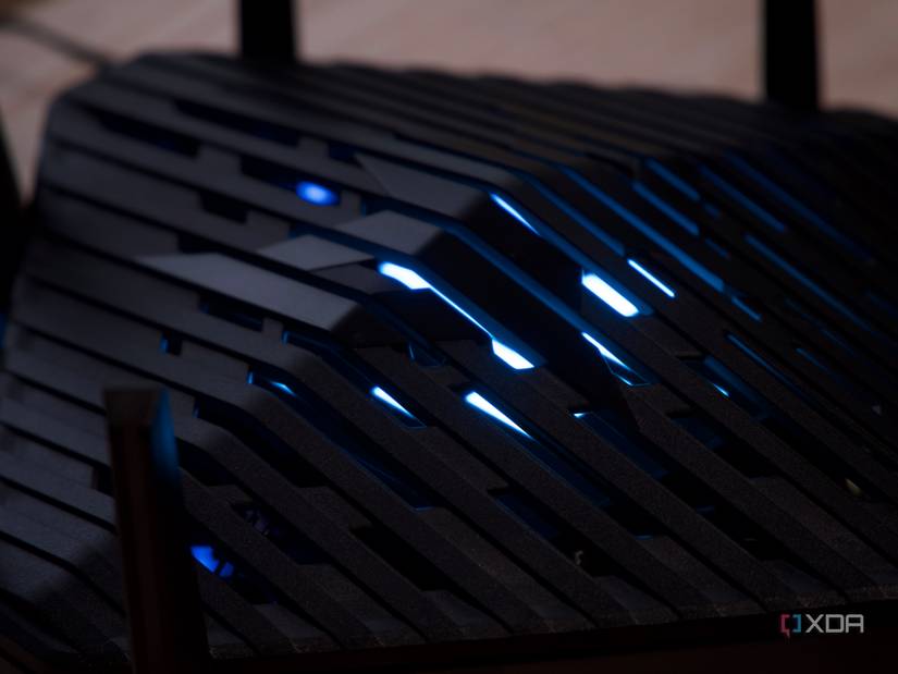 Acer Predator Connect W6 up close with lights on
