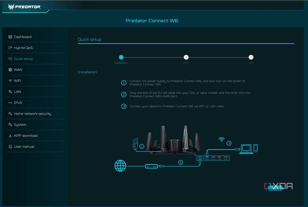 Quick setup makes it quick and easy to set up your router.