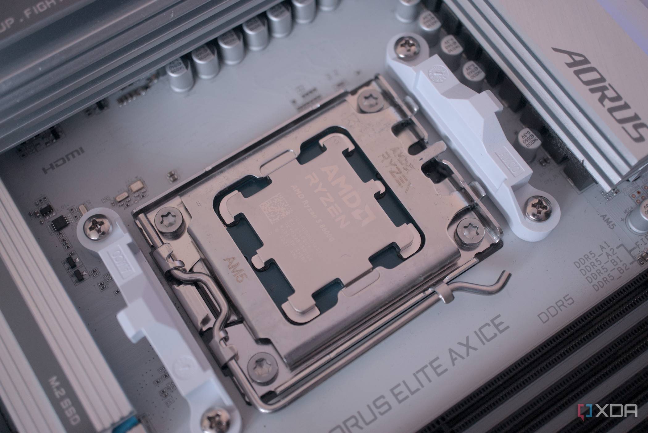 AMD Ryzen 5 8600G installed