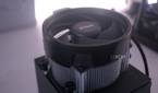 Angle view of the AMD Ryzen 7 8700G cooler installed