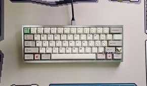 An image showing a mechanical keyboard kept on a deskmat.