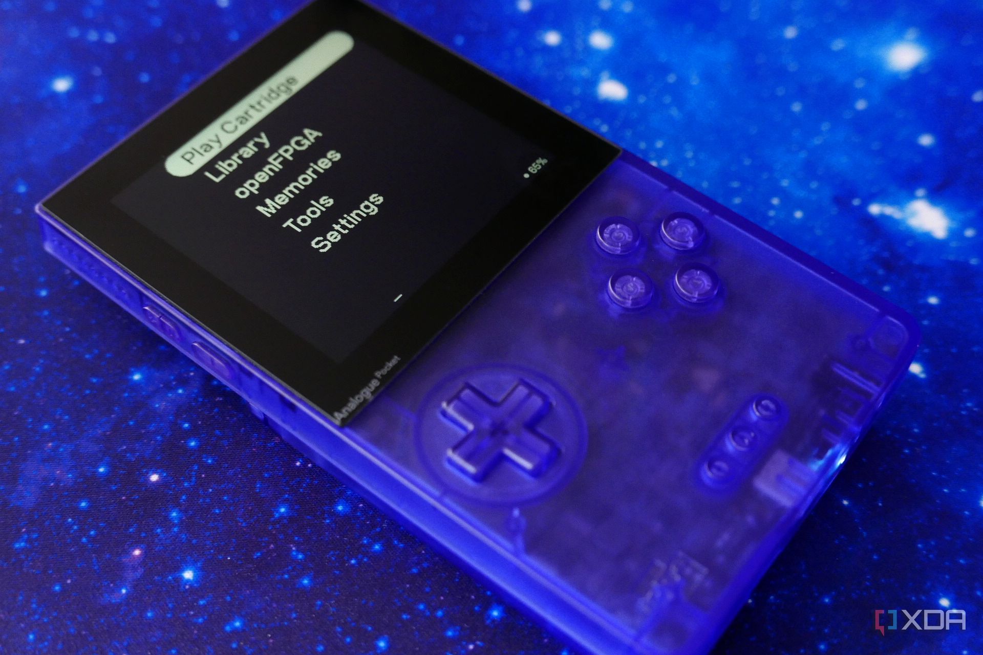 The Analogue Pocket main menu