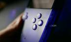 A side view of the Analogue Pocket that shows off the ABXY buttons.