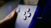 A side view of the Analogue Pocket that shows off the ABXY buttons.