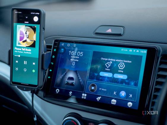 Android Car head unit installed in a Kia Picanto 2015