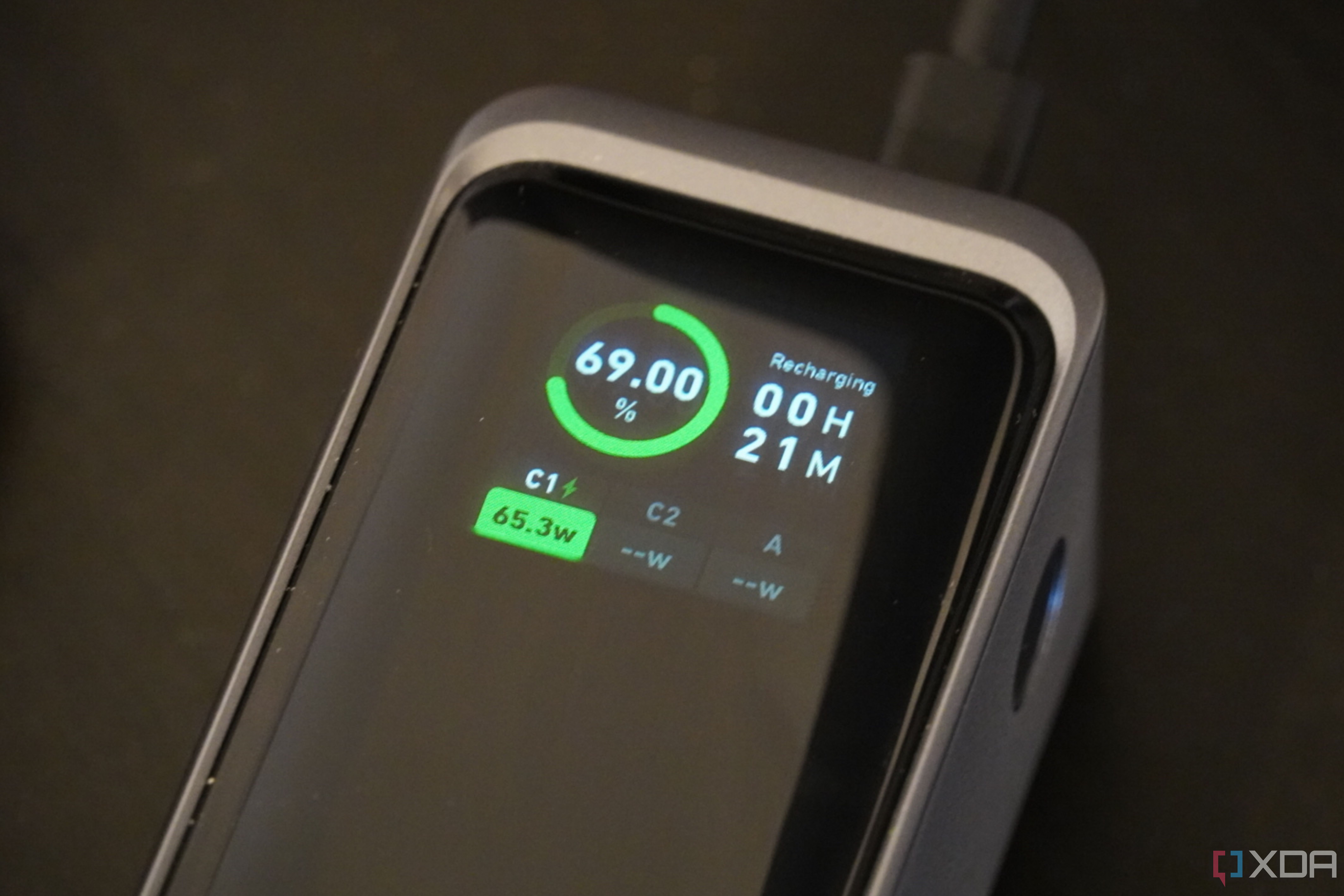 The charge speeds of the Anker Prime Power Bank.