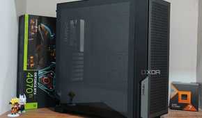An image showing the tempered glass panel side view of the Antec P20C PC case.