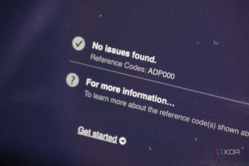 The no issues found message in Apple Diagnostics.