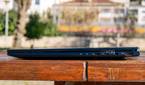 Right side view of the Asus Zenbook 14 OLED with the lid closed