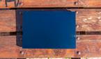 Top-down view of the Asus Zenbook 14 OLED with the lid closed