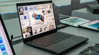 The Asus Zenbook Duo in standard laptop mode