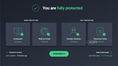 Screenshot of the homepage of AVG Internet Security
