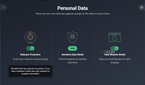 Screenshot of the personal data page of AVG Internet Security