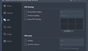 Screenshot of the Bandicam FPS overlay for game recording