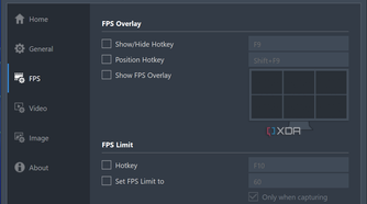 Screenshot of the Bandicam FPS overlay for game recording