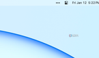 Hidden menu bar items on macOS.