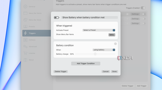 Customizing the triggers in bartender 5.