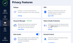 Screenshot of privacy features page in Bitdefender Total Security