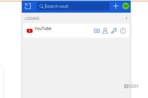 A screenshot showing the Bitwarden browser extension for the website that's currently open.