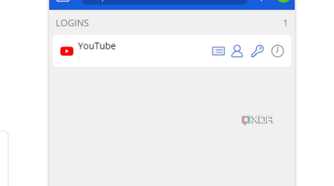A screenshot showing the Bitwarden browser extension for the website that's currently open.
