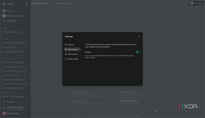 How to add plugins to ChatGPT