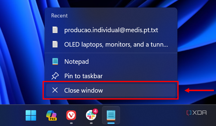 How to force-quit applications in Windows 11