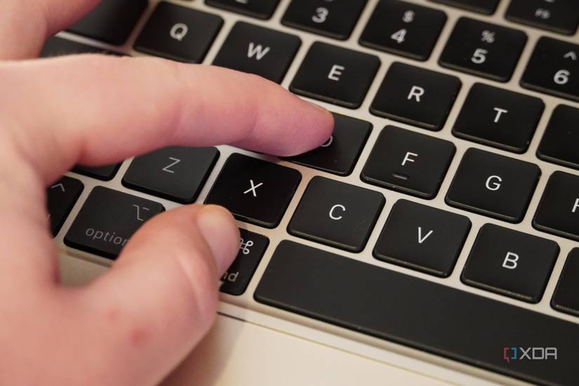 The command + D keystroke on a MacBook keyboard.