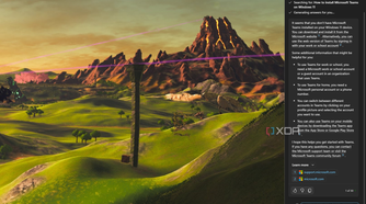 Screenshot of Copilot after the user asks it to open Microsoft Teams. Copilot fails to open the app, despite it being installed